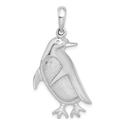 Sterling Silver Penguin Pendant