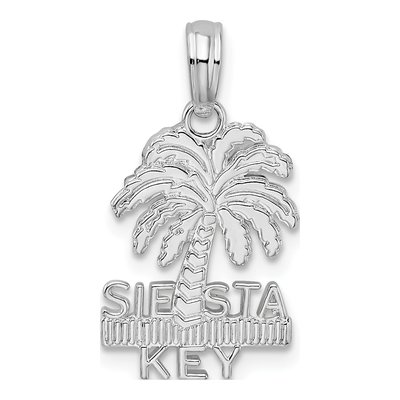 Sterling Silver Palm Tree Pendant