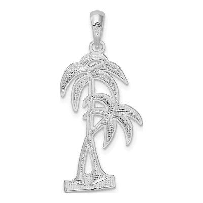 Sterling Silver Double Palm Tree Pendant – view 4