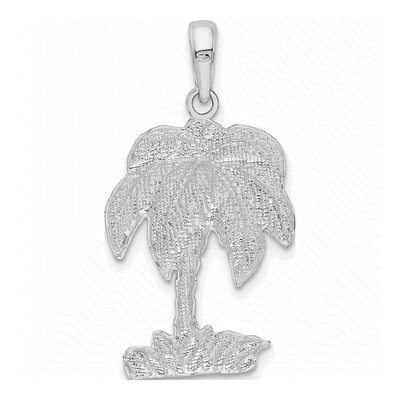 Sterling Silver Palm Tree Pendant – view 4