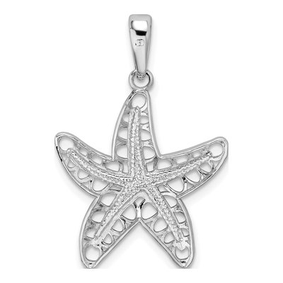 Sterling Silver Cut-Out Starfish Pendant – view 4