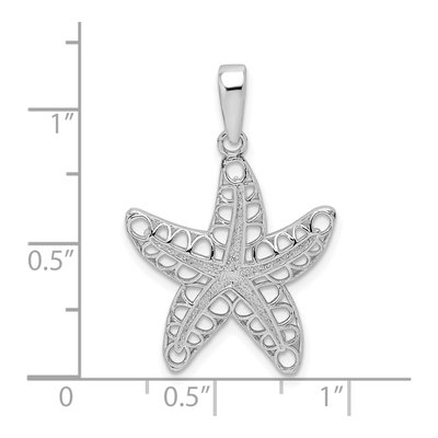 Sterling Silver Cut-Out Starfish Pendant – view 5