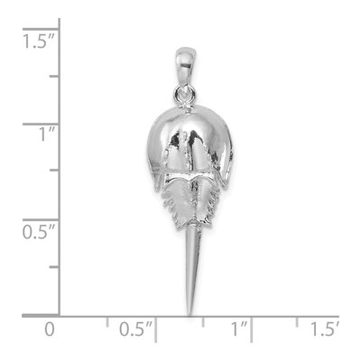 Sterling Silver Horseshoe Crab Pendant – view 5