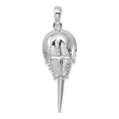 Sterling Silver Horseshoe Crab Pendant