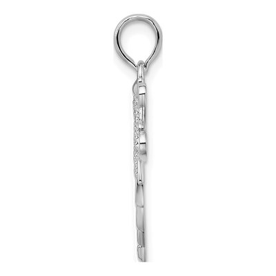 Sterling Silver Filigree Dragonfly Pendant – view 3