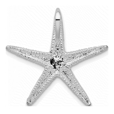 Sterling Silver Starfish Slide Pendant – view 4