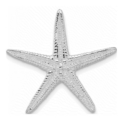 Sterling Silver Starfish Slide Pendant