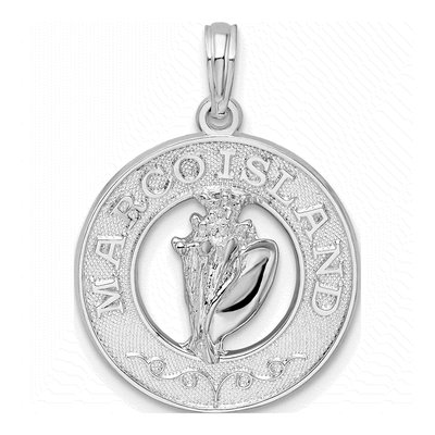 Sterling Silver Marco Island Shell Pendant