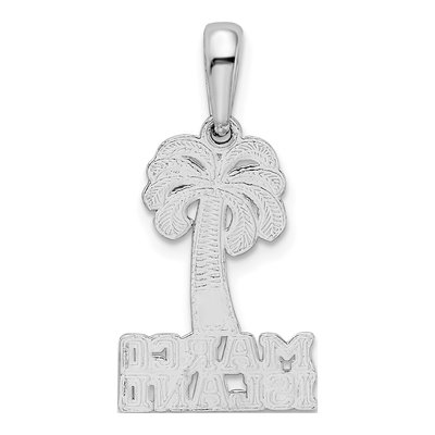 Sterling Silver Palm Tree Pendant – view 4