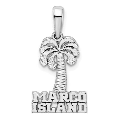 Sterling Silver Palm Tree Pendant