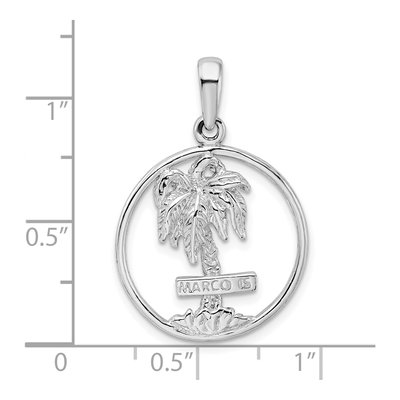 Sterling Silver Palm Tree Pendant – view 5
