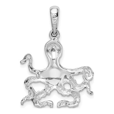 Sterling Silver Octopus Pendant – view 4