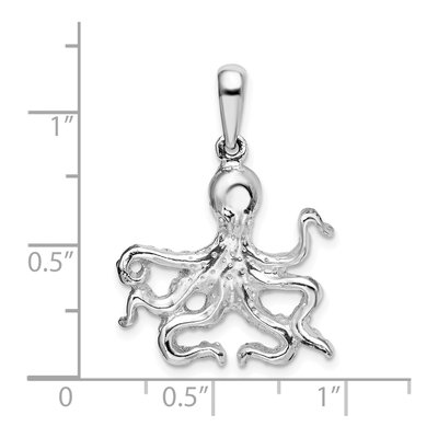 Sterling Silver Octopus Pendant – view 5