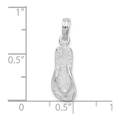 Sterling Silver Flip Flop Pendant – view 5
