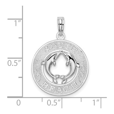 Sterling Silver Dolphin Pendant – view 5
