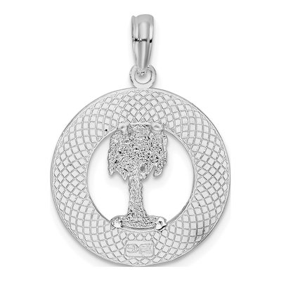 Sterling Silver Palm Tree Pendant – view 4