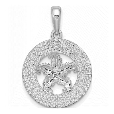 Sterling Silver Starfish Pendant – view 4
