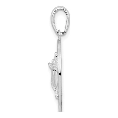 Sterling Silver St Augustine Shell Circle Pendant – view 3