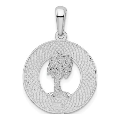 Sterling Silver St Augustine Palm Tree Pendant – view 4