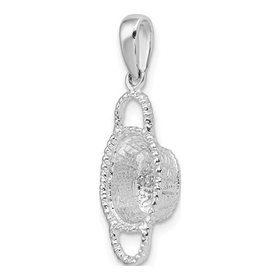 Sterling Silver 3D Basket Pendant – view 5