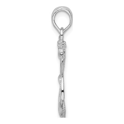 Sterling Silver Anchor Pendant – view 3