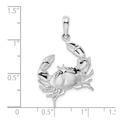 Sterling Silver Crab Pendant – view 5