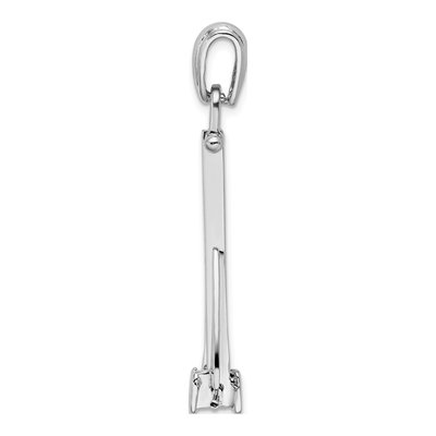 Sterling Silver Moveable Anchor Pendant – view 3