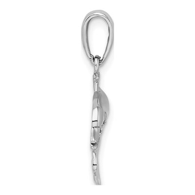 Sterling Silver Dolphin Pendant – view 3