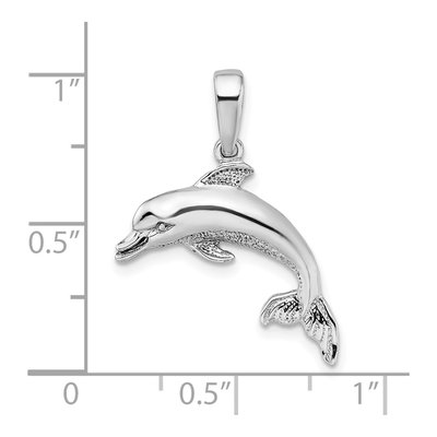 Sterling Silver Dolphin Pendant – view 5