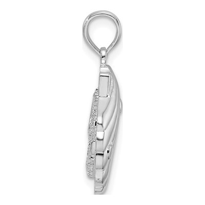 Sterling Silver Shell Sea Horse Pendant – view 3