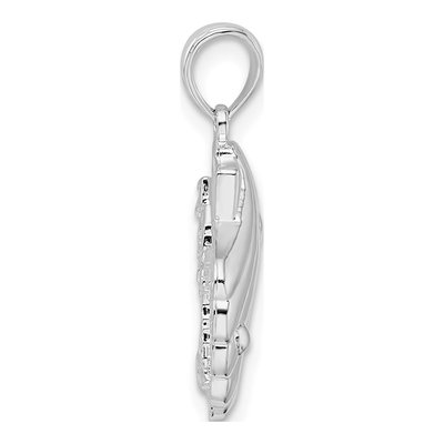 Sterling Silver Shell Palm Tree Pendant – view 3
