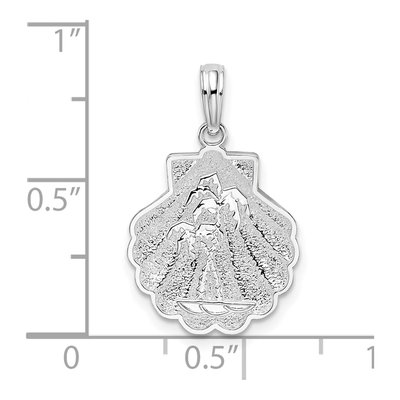 Sterling Silver Shell Palm Tree Pendant – view 5