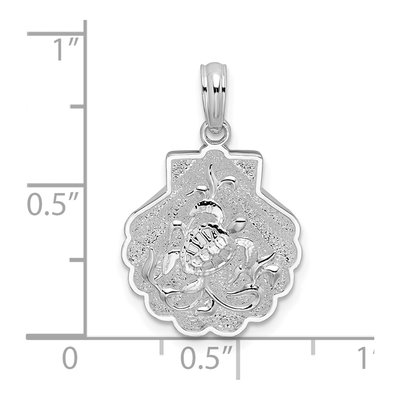 Sterling Silver Sea Turtle Shell Pendant – view 5
