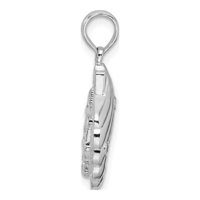 Sterling Silver Shell Starfish Pendant – view 3