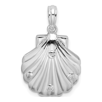 Sterling Silver Shell Starfish Pendant – view 4