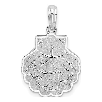 Sterling Silver Shell Starfish Pendant