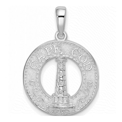 Sterling Silver Cape Cod Lighthouse Pendant