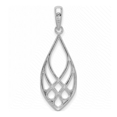 Sterling Silver Celtic Knot Teardrop Pendant – view 4