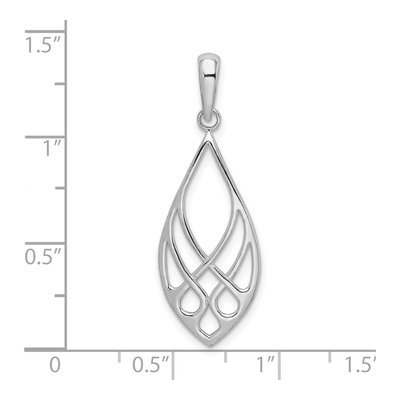 Sterling Silver Celtic Knot Teardrop Pendant – view 5