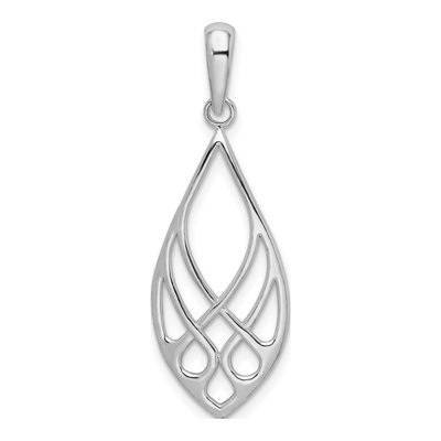 Sterling Silver Celtic Knot Teardrop Pendant