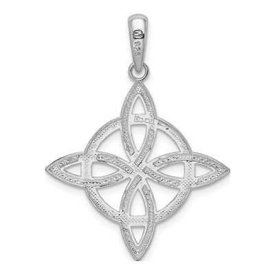 Sterling Silver Celtic Eternity Knot Pendant – view 4