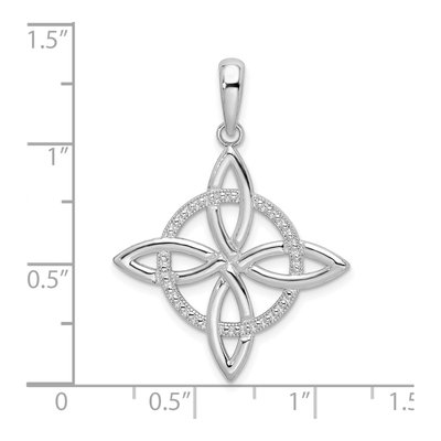 Sterling Silver Celtic Eternity Knot Pendant – view 5