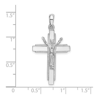 Sterling Silver Crucifix Pendant – view 5