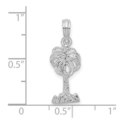 Sterling Silver Palm Tree Pendant – view 5