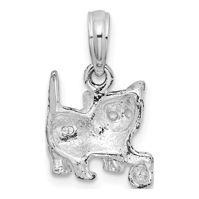 Sterling Silver Cat Pendant – view 4