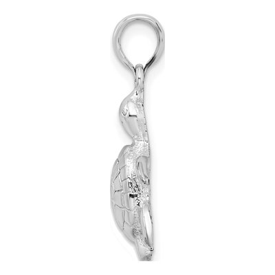 Sterling Silver Turtle Pendant – view 3