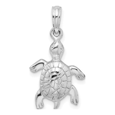 Sterling Silver Turtle Pendant