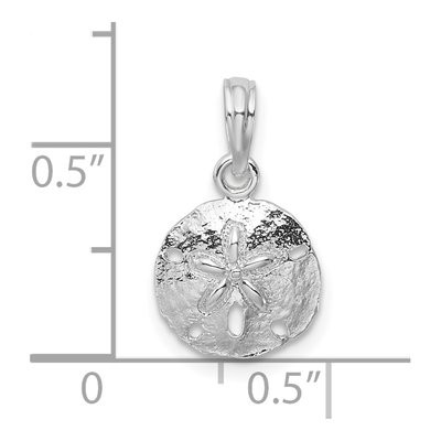 Sterling Silver Small Sand Dollar Pendant – view 5