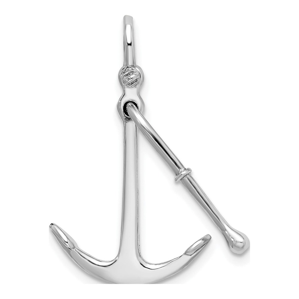 Sterling Silver 3D Anchor Pendant