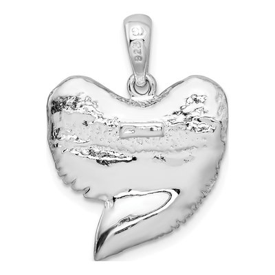 Sterling Silver Shark Tooth Pendant – view 4